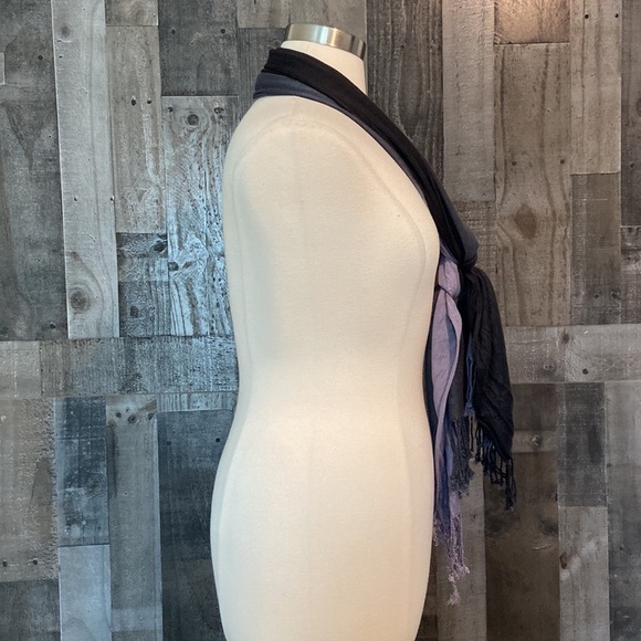 Gorgeous purple ombré scarf pastel whimsigoth lightweight dark feminine witchy - Picture 7 of 8